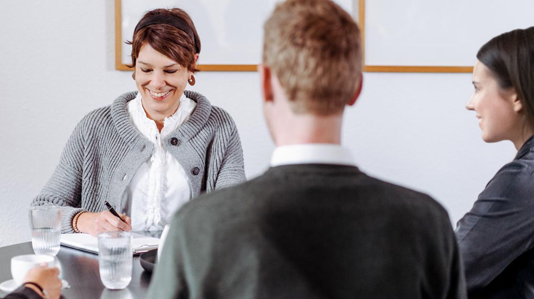 Dr. Andrea Bockey in einem Beratungsgespräch